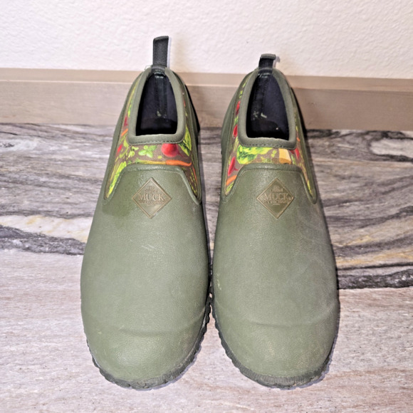 Muck Boot Company Muckster Low Garden Shoes Women’s 7 Green Slip-On Outdoor - Picture 3 of 7